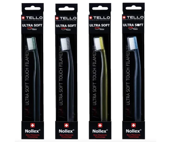 Зубна щітка Tello Ultra Soft (Телло Ультра Софт), 6240, Black, d Tello Switzerland