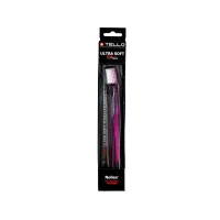 Зубна щітка Tello Ultra Soft (Телло Ультра Софт), 6240, Black, d 0,10mm. - Рожевий