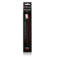 Зубна щітка Tello Ultra Soft (Телло Ультра Софт), 6240, Black, d 0,10mm. - Червоний