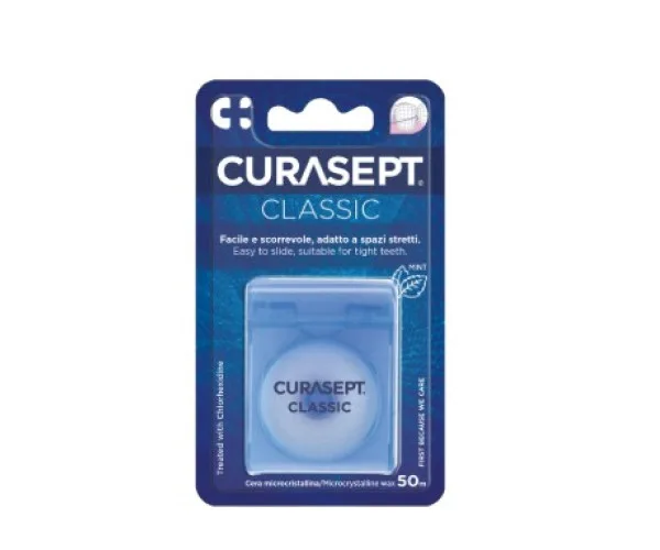 Нитка Curasept Classic waxed +CHX 50 м
