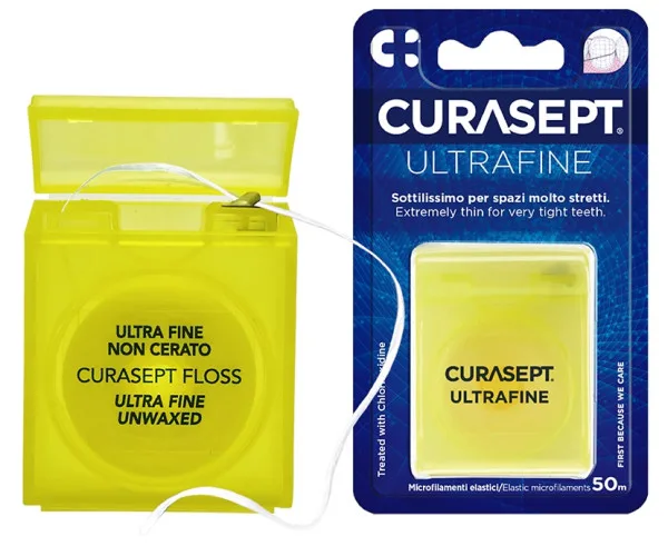 Нитка Curasept UltraFine unwaxed +CHX 50 м