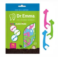 Дитячий флос "Жирафа" упаковка 75 штук.Dr.Emma