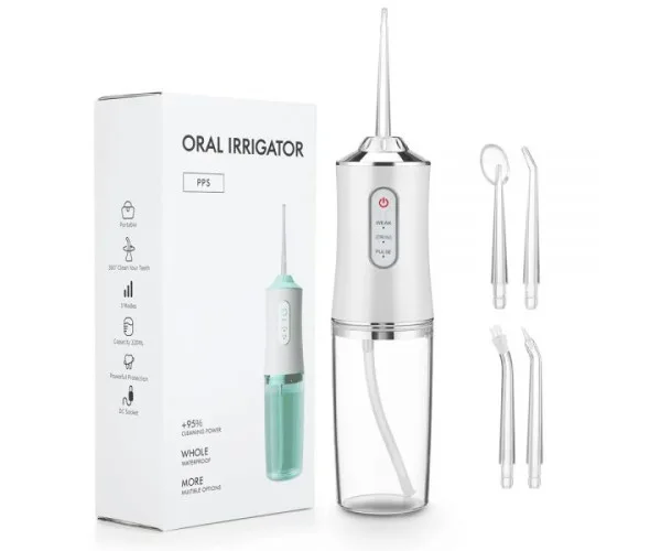Портативний іригатор ротової порожнини Oral Irrigator (білий). Китай Кнр (Китай)