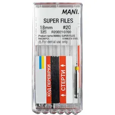 Super Files 18 мм. розмір 15, упаковка 6 шт. Mani