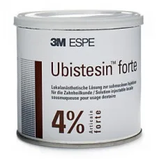 Ubistesin forte(Убистезин/Убістезин форте) анестетик 1/100 000, 50 карпул.3M ESPE