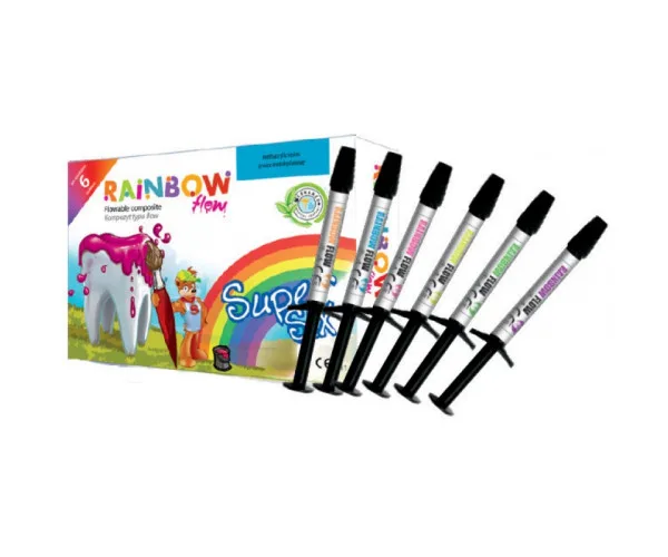 Rainbow Flow (Райнбов Флоу), світлотверднучий кольоровий композит, 1 Cercamed (Польща)