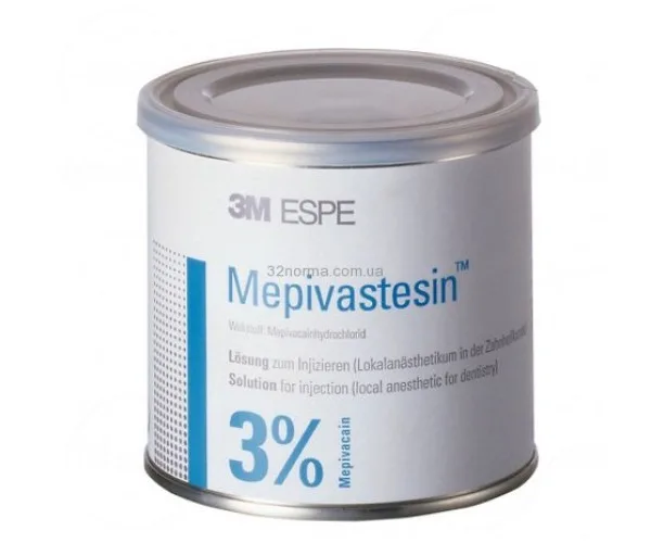 Mepivastesin (Мепівастезін), 3%, 50*1,7 мл. 3M ESPE