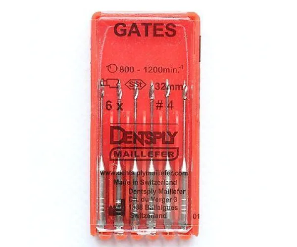 Gates Maillefer, 32мм. 6шт, (Гейтси), свердла кореневі Dentsply sirona