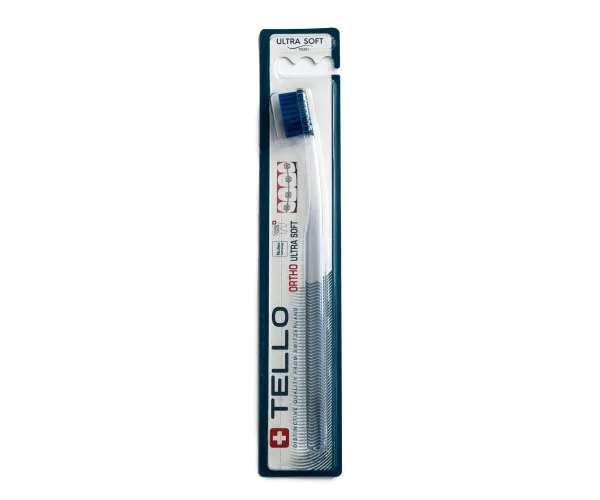 Зубна щітка Tello Ortho (Телло Орто), 4920, Ultra Soft, d 0,10 | Tello Tello Switzerland