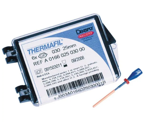 Thermafil (Термафіл), обтуратори, 1 упаковка, 6 шт. — Dentsply sirona