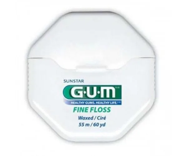Зубна нитка GUM Fine floss (Файн флос)катушка 55 м. GUM