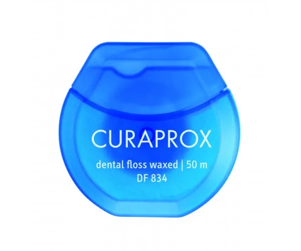 Нитка міжзубна вощеная з м'ятним смаком Curaprox DF 834 Dental Floss