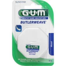 Зубна нитка GUM ButlerWeave вощеная,упаковка 55 м. GUM