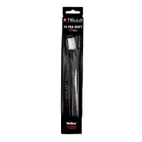 Зубна щітка Tello Ultra Soft (Телло Ультра Софт), 6240, Black, d 0,10mm. - Білий