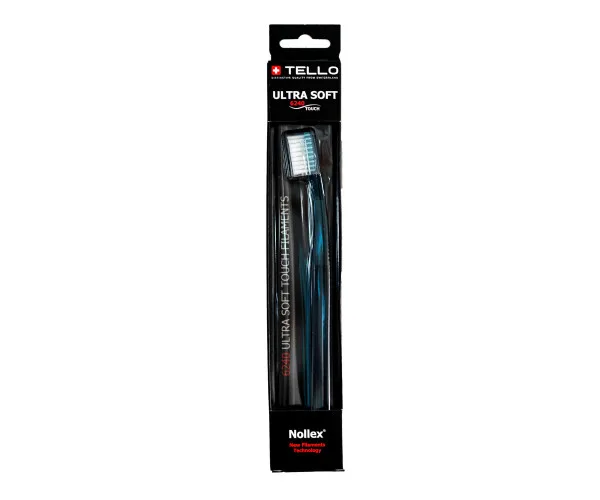 Зубна щітка Tello Ultra Soft (Телло Ультра Софт), 6240, Black — 19433 Tello Switzerland