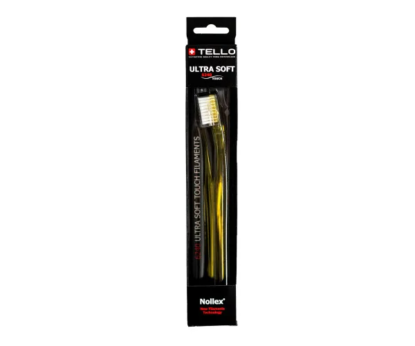 Зубна щітка Tello Ultra Soft (Телло Ультра Софт), 6240, Black — 19435 Tello Switzerland