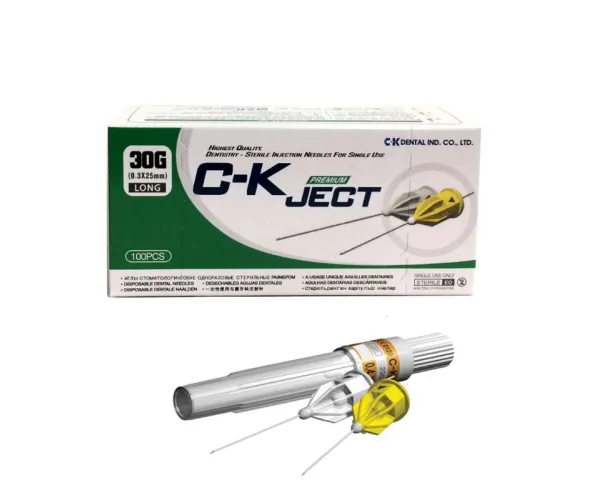 Голки стоматологічні CK Jet, для анастезії, 30G, упаковка 100 — 24602 C-k dental