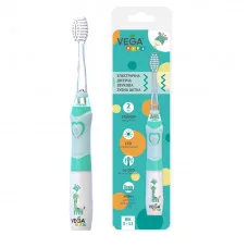 Електрична дитяча зубна щітка, Vega Kids VK-400P Light-up. Vega - Блакитна