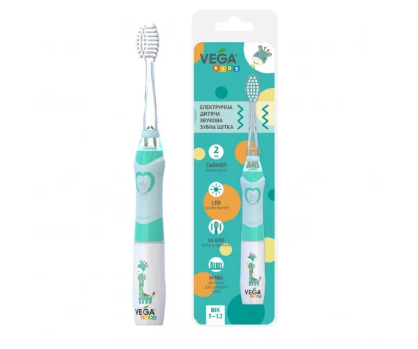 Електрична дитяча зубна щітка, Vega Kids VK-400P Light-up. Vega — Vega Vega (Китай)