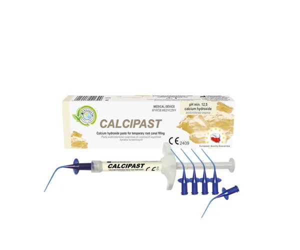 Calcipast (Кальципаст), паста на основі гідроксиду кальцію. Cerkamed Cercamed (Польща)