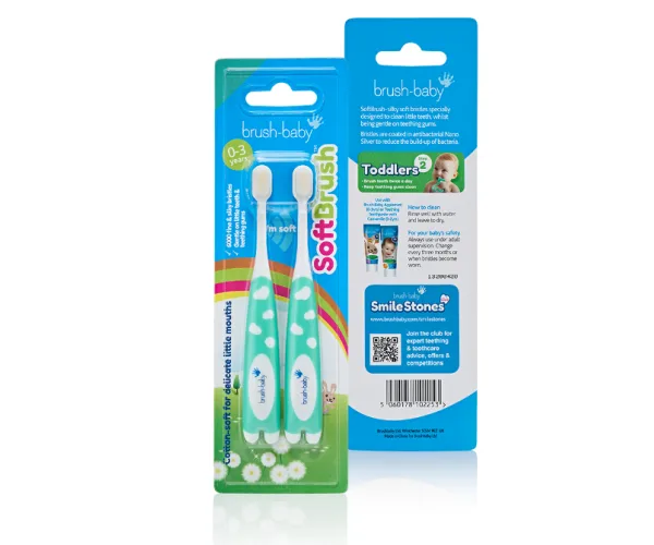 Зубна щітка Softbruch, від 0 до 3 років. Brush Baby Brush-Baby