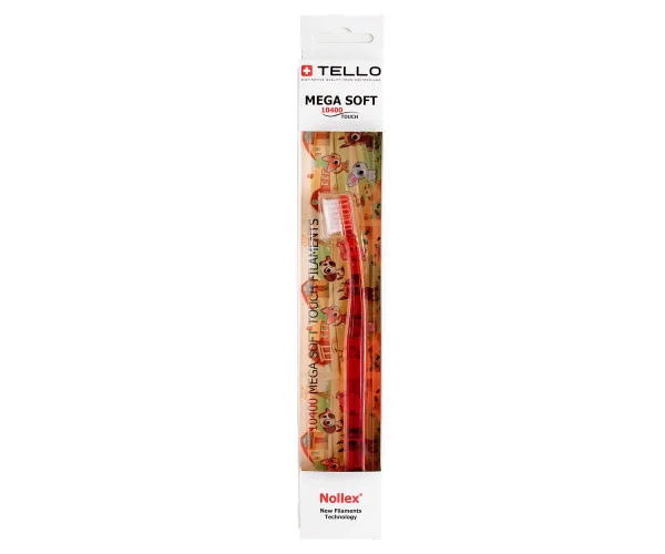 Зубна щітка Tello Kids White (Телло Кідс Вайт), 10400 Mega — 33626 Tello Switzerland