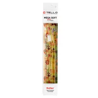 Зубна щітка Tello Kids White (Телло Кідс Вайт), 10400 Mega Soft, d 0,10mm. - Жовтий