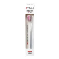 Зубна щітка Tello White (Телло Вайт), 3940 Medium, d 0,15mm -Рожевий