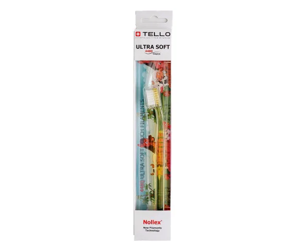 Зубна щітка Tello Junior Ultra Soft (Телло Джуніор Ультра — 33486 Tello Switzerland