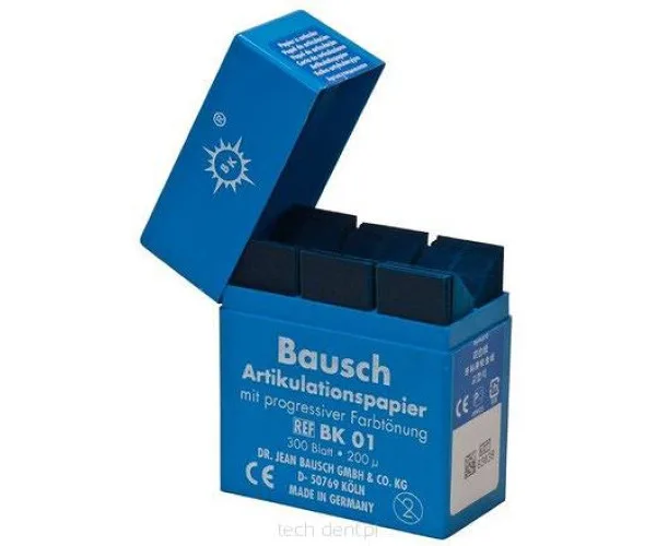 Артикуляційний папір, 200 мкм., 300 аркушів, у пластиковій упаковці Bausch