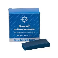 Артикуляційний папір, 200 мкм., 300 аркушів, картонна упаковка. Bausch - ВК 1001 Синій