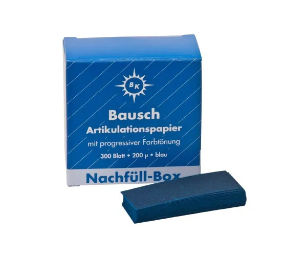 Артикуляційний папір, 200 мкм., 300 аркушів, картонна упаковка. Bausch