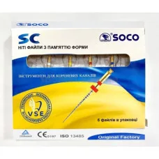Soco SC, файли, 25 мм., для ротаційних ендонаконечників, упаковка 6 шт.SOCO - 03/15