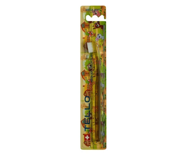 Зубна щітка Tello Kids (Телло Кідс), 10400 Mega Soft, d — 39155 Tello Switzerland