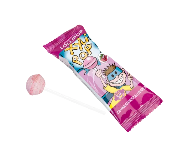 Корисні льодяники з ксилітолом, на паличці, Xylipop (Ксиліпоп), 1 шт Miradent (Німеччина)