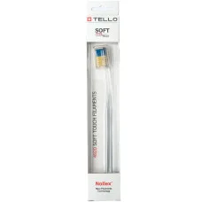 Зубна щітка Tello White (Телло Вайт), 4920 Soft, серія патріотична d 0,12mm.