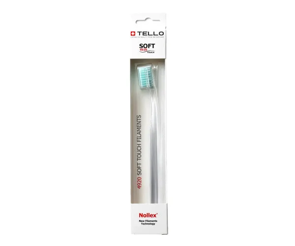 Зубна щітка Tello White (Телло Вайт), 4920 Soft, d 0,12mm. - Блакитний Tello Switzerland