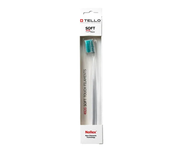 Зубна щітка Tello White (Телло Вайт), 4920 Soft, d 0,12mm. - Бірюзовий Tello Switzerland