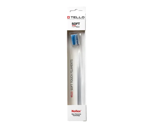 Зубна щітка Tello White (Телло Вайт), 4920 Soft, d 0,12mm. - Синій Tello Switzerland