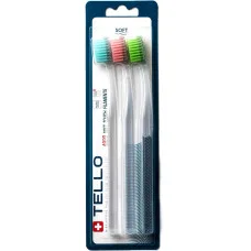 Набір зубних щіток TELLO 4920 Soft (3шт.)