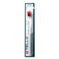 Зубна щітка Tello (Телло), 3940 Medium, d 0,15mm - Червоний