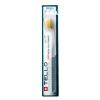 Зубна щітка Tello (Телло), 3940 Medium, d 0,15mm - Жовтий