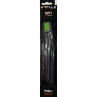 Зубна щітка Tello Black (Телло), 4920 Soft, d 0,12mm. - Салатовий