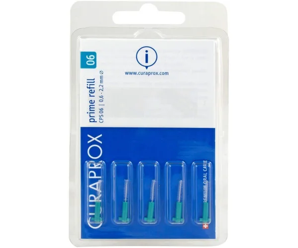 Щітка міжзубна, йоржики Curaprox CPS prime 06 PLUS 5 шт без тримача