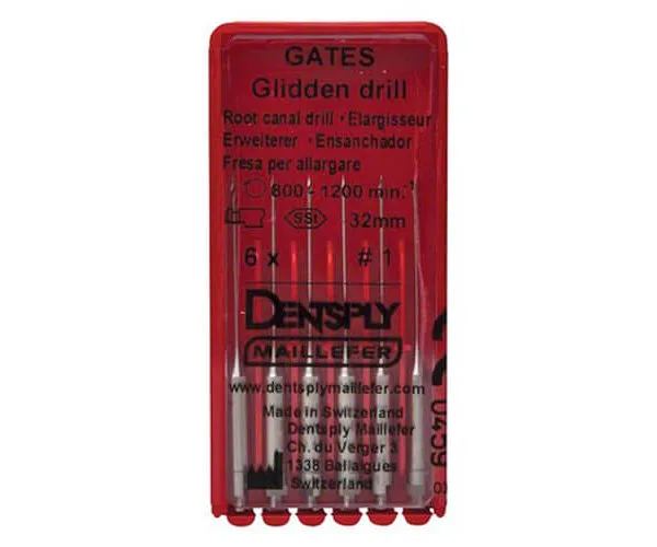 Gates Drills №1 (32 мм, 6 шт).Dentsply Dentsply-maillefer (Німеччина)