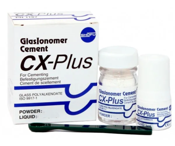 CX-Plus 35 g+17 ml склоіономерний цемент. Shofu