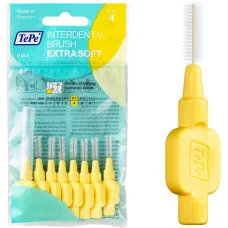Йоржики TePe EXTRA SOFT "4" 0.7 mm, жовті, 8 штук