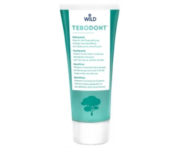 Зубна паста з олією чайного дерева без фтору.Tebodont Wild Wild (Швейцарія)