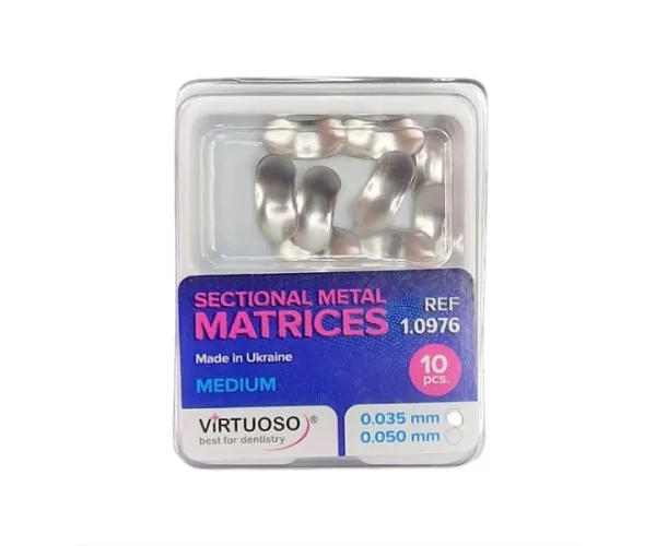Матриці металеві Virtuoso секційні 35 мк середні REF 1.0976 Virtuoso (Україна)