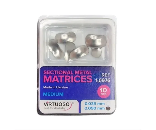 Матриці металеві Virtuoso секційні 50 мк середні REF 1.0976 Virtuoso (Україна)